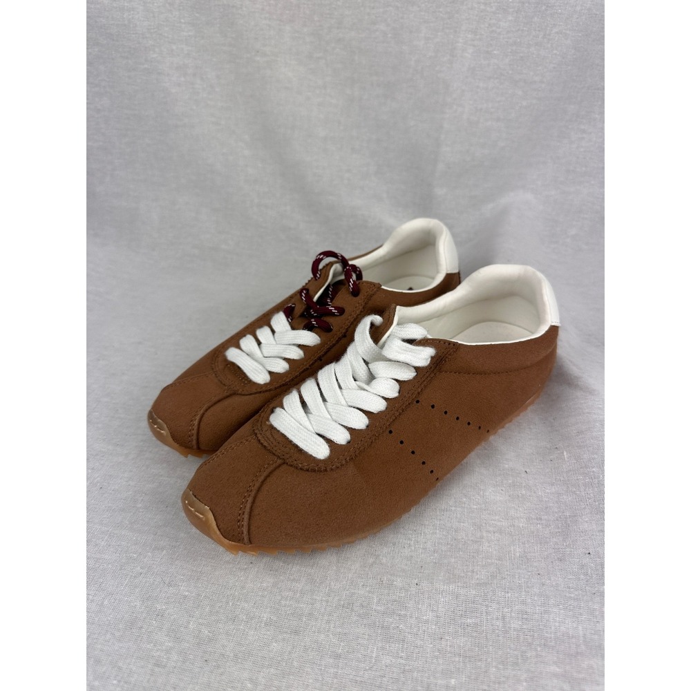 Universal Thread Brown Faux Suede Ripple Sole Sneakers Womens 6 Memory Foam
